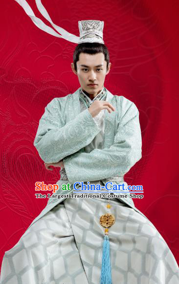 Chinese Ancient Taoist Clothing and Headwear Drama Oh My Emperor Bai Wuchen Costumes