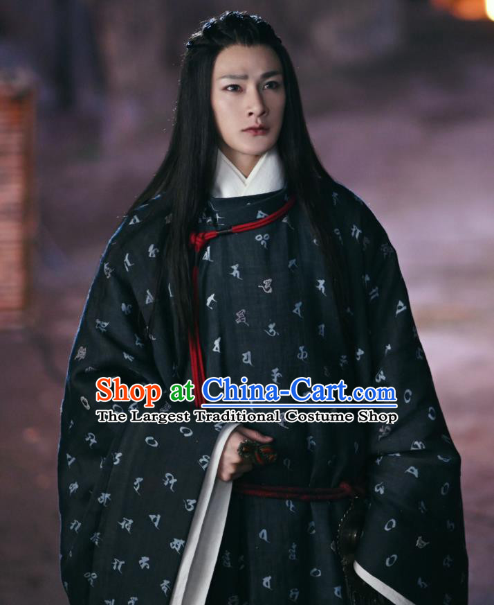 Chinese Ancient Evil Swordsman Garment Tang Dynasty Clothing and Headwear Drama Wu Xin The Monster Killer Bai Liuli Apparels
