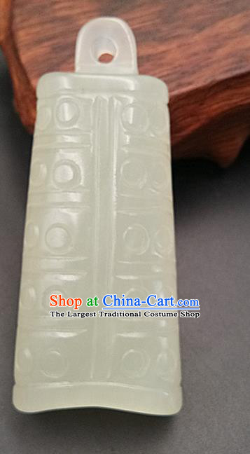 Chinese Handmade Jade Necklet Accessories Handgrip Craft Handmade Jade Jewelry Jade Carving Chime Waist Pendant