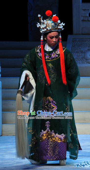 Chinese Yue Opera Official Garment Palm Civet for Prince Costumes and Headwear Shaoxing Opera Court Eunuch Chen Lin Embroidered Robe Apparels