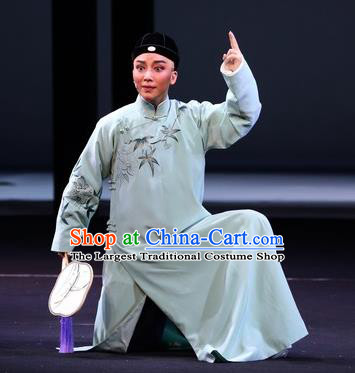 Chinese Yue Opera Ling Long Nv Young Male Costumes and Headwear Shaoxing Opera Scholar Garment Xiaosheng Apparels