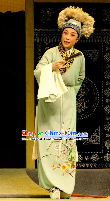 Empress Remarry Chinese Yue Opera Young Male Garment and Headwear Shaoxing Opera Xiaosheng Scholar Apparels Costumes