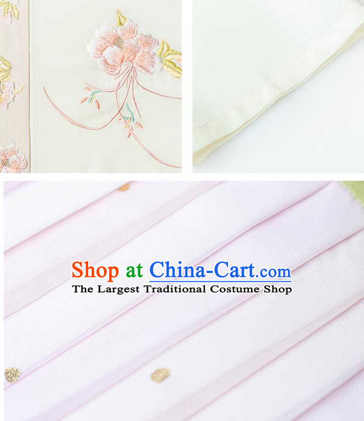 Chinese Traditional Song Dynasty Country Girl Hanfu Dress Ancient Historical Costumes Young Lady Garment