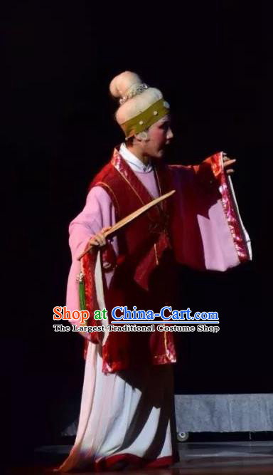 Chinese Shaoxing Opera Old Woman Costumes Apparels and Headdress Yue Opera Elderly Female Dress Garment