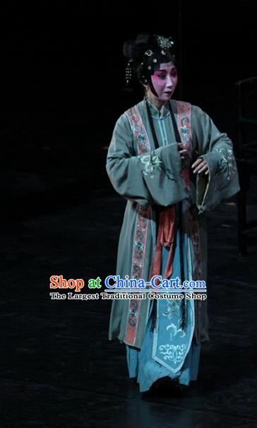 Chinese Kun Opera Actress Wang Xifeng Garment Costumes and Headpieces Dream of Red Mansions Kunqu Opera Diva Dress Apparels