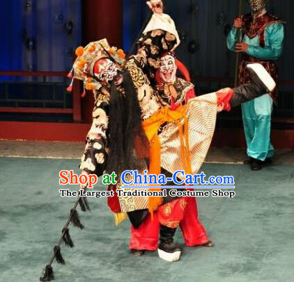 Zhong Kui Jia Mei Chinese Kun Opera God Zhong Kui Apparels Costumes and Headwear Kunqu Opera Male Garment Clothing