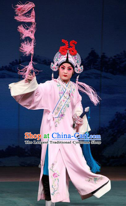 Romance of the Iron Bow Chinese Peking Opera Xiaosheng Garment Costumes and Headwear Beijing Opera Niche Apparels Young Male Clothing
