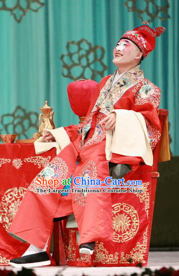 Qing Shuang Sword Chinese Peking Opera Rich Male Garment Costumes and Headwear Beijing Opera Bully Fang Shiyi Apparels Clothing
