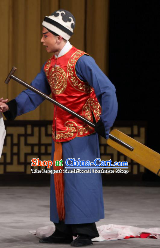 Jin Yunu Chinese Peking Opera Soldier Apparels Costumes and Headpieces Beijing Opera Wusheng Garment Martial Male Clothing
