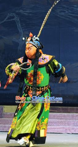 Bei Feng Jin Chinese Peking Opera Takefu Apparels Costumes and Headpieces Beijing Opera Martial Male Garment General Gu Lihan Clothing