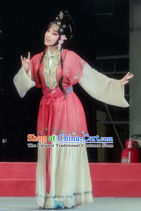 Chinese Sichuan Opera Young Beauty Costumes and Hair Accessories Traditional Peking Opera Hua Tan Dress Diva Liu Yuzhi Apparels