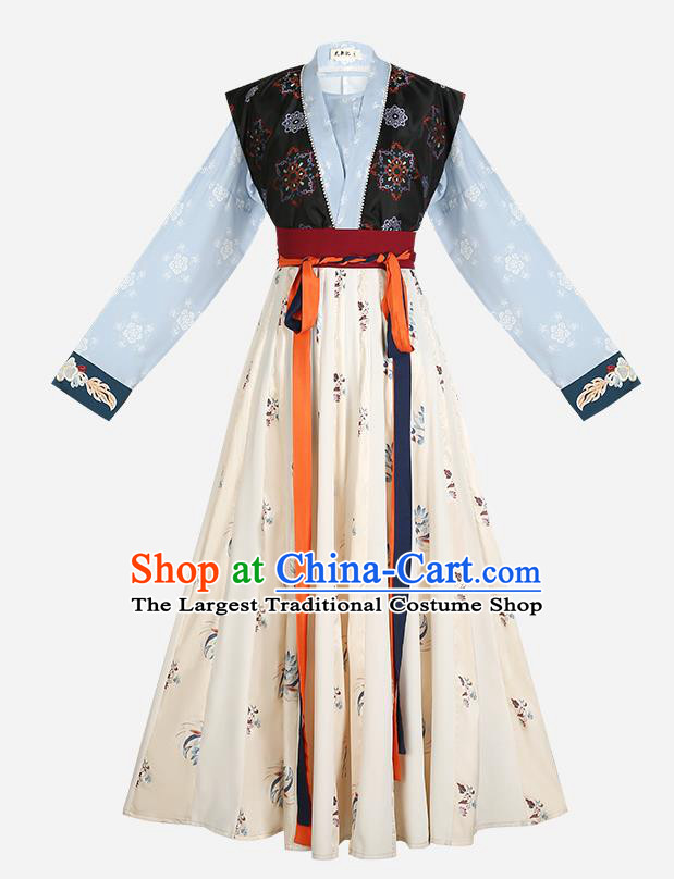 Chinese Ancient Court Lady Hanfu Dress Traditional Tang Dynasty Royal Princess Garment Historical Costumes for Women