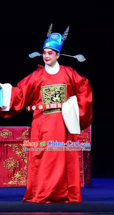Yu He Qiao Chinese Sichuan Opera Number One Scholar Apparels Costumes and Headpieces Peking Opera Young Male Garment Xiaosheng Xuan Dengao Clothing