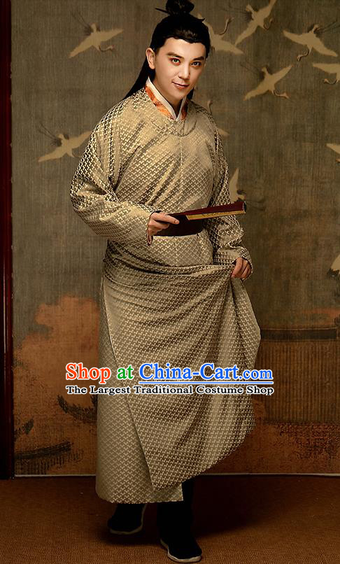 Chinese Traditional Song Dynasty Noble Childe Hanfu Clothing Ancient Drama Historical Costumes Scholar Garment