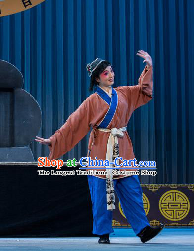 Shattered Crypt Chinese Sichuan Opera Livehand Apparels Costumes and Headpieces Peking Opera Wa Wa Sheng Garment Young Boy Clothing