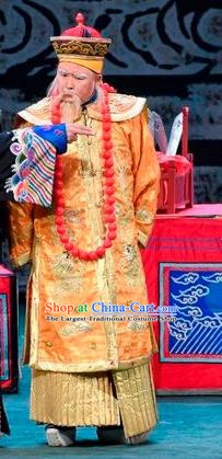 Scholar of Ba Shan Chinese Sichuan Opera Infante Apparels Costumes and Headpieces Peking Opera Lord Garment Elderly Male Clothing