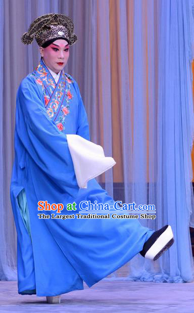 Sister Thirteen Chinese Peking Opera Xiaosheng Garment Costumes and Headwear Beijing Opera Young Male Apparels Scholar An Ji Clothing