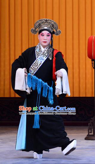 Sister Thirteen Chinese Peking Opera Scholar An Ji Garment Costumes and Headwear Beijing Opera Xiaosheng Apparels Young Male Clothing