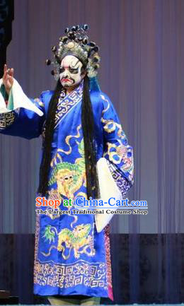 Forced Marriage Chinese Lu Opera Martial Male Hong Yanlong Apparels Costumes and Headpieces Traditional Shandong Opera Bully Garment Noble Childe Clothing