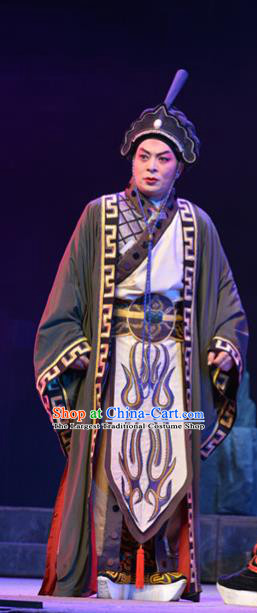 King of Nanyue Kingdom Chinese Guangdong Opera Duke Zhao Tuo Apparels Costumes and Headpieces Traditional Cantonese Opera Young Male Garment Lord Clothing