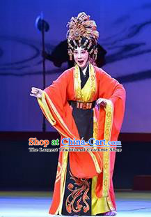 Chinese Cantonese Opera Imperial Consort Garment Goddess Luo Costumes and Headdress Traditional Guangdong Opera Young Beauty Apparels Hua Tan Dress