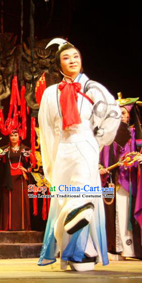 Chinese Traditional Ming Dynasty Gifted Youth Wen Zhong Apparels Costumes Historical Drama Ancient Scholar Garment Clothing and Headwear