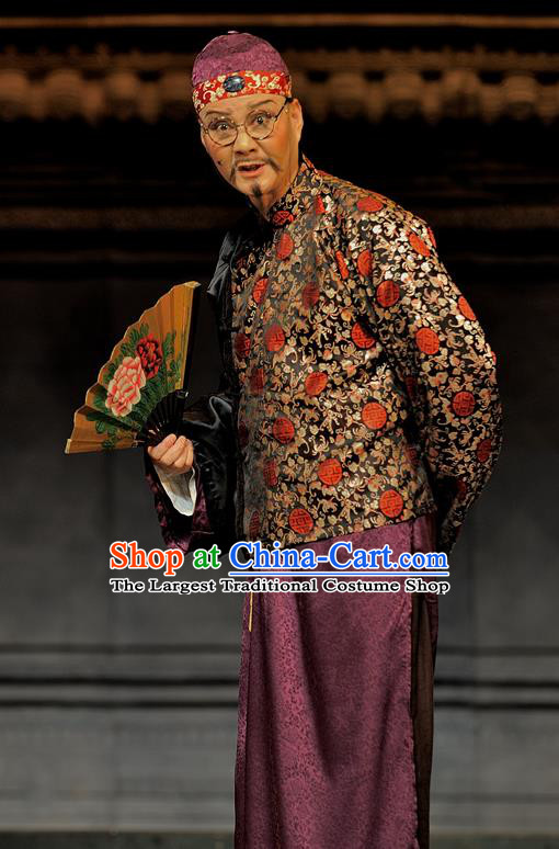 Gua Yin Zhi Xian Chinese Sichuan Opera Private Adviser Apparels Costumes and Headpieces Peking Opera Highlights Secretary Lan Garment Clothing