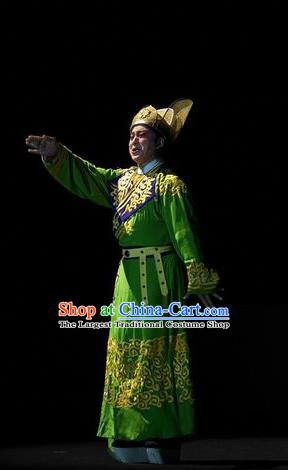 Shi Jiu Taibai Chinese Sichuan Opera Palace Servant Apparels Costumes and Headpieces Peking Opera Highlights Eunuch Garment Clothing