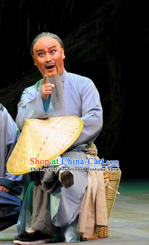 Yu Chenglong Chinese Bangzi Opera Feudal Provincial Apparels Costumes and Headpieces Traditional Hebei Clapper Opera Laosheng Garment Civilian Clothing