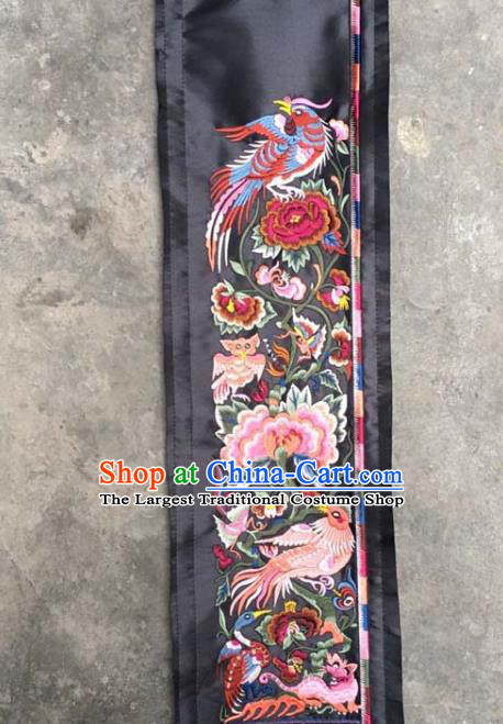 Chinese Traditional Embroidered Flowers Birds Patch Decoration Embroidery Applique Craft Embroidered Dress Accessories