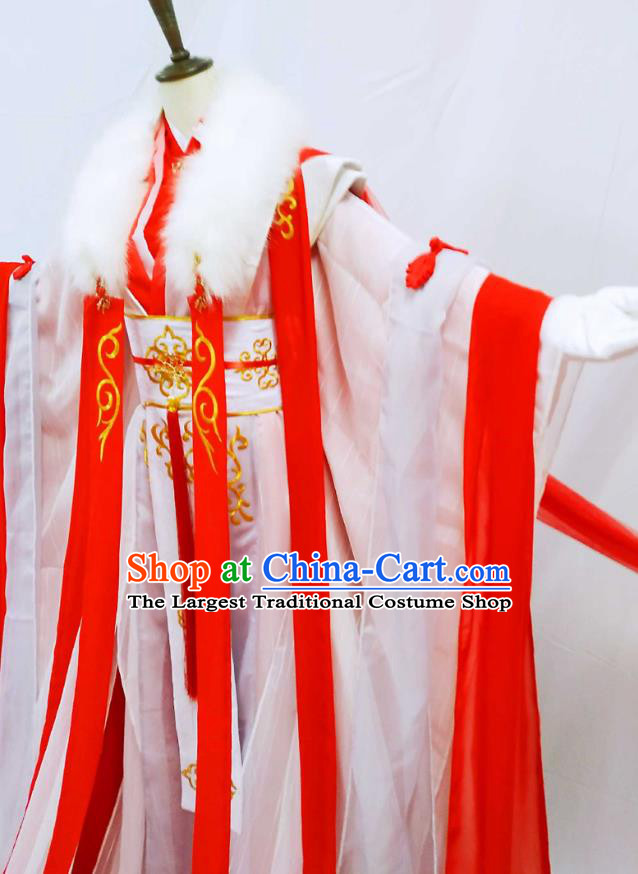 Top Chinese Cosplay Crown Prince Xie Lian Costume Ancient Swordsman Noble Childe Clothing for Men
