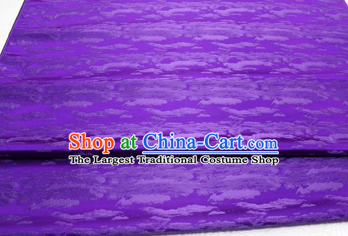 Chinese Cheongsam Classical Pattern Design Purple Brocade Asian Traditional Tapestry Material DIY Satin Damask Mongolian Robe Silk Fabric