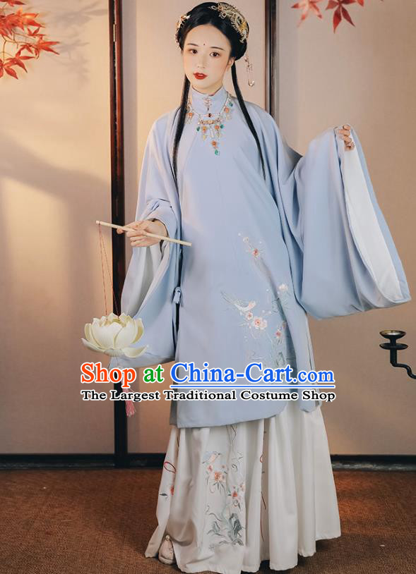 China Ancient Court Lady Hanfu Dress Traditional Ming Dynasty Noble Beauty Historical Clothing for Women