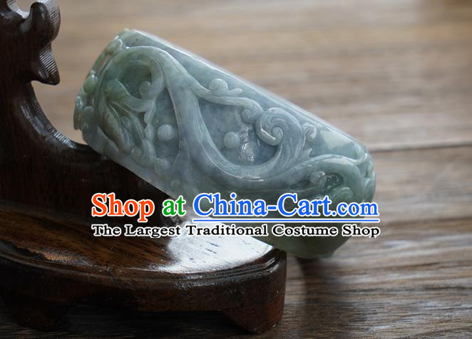 China Handmade Bracelet Traditional National Jade Carving Bangle Jewelry Accessories