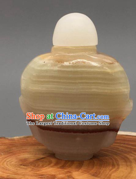 China Handmade Collection Tabatiere Anatomique Traditional Jade Carving Snuff Bottle