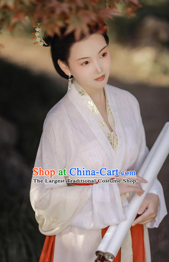 China Ancient Imperial Consort Clothing Song Dynasty Court Woman Historical Costume Traditional Palace Hanfu Dress