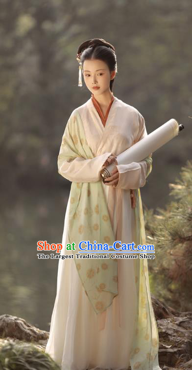 China Ancient Royal Princess Hanfu Dress Costumes Traditional Song Dynasty Palace Lady Historical Clothing Full Set