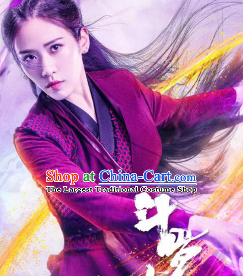 Chinese TV Show Douluo Dalu Zhu Zhuqing Clothing Ancient Female Swordsman Red Garment Costumes