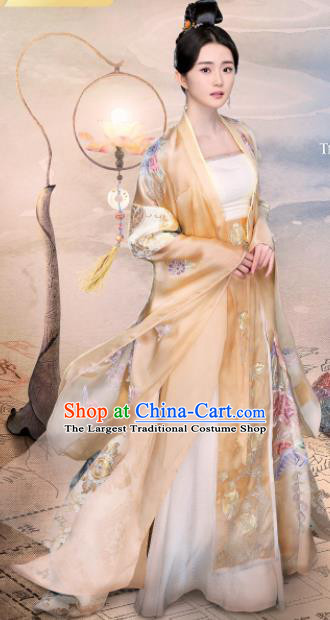 China Traditional Princess Apparel Ancient Royal Lady Clothing Drama The Romance of Tiger and Rose Chen Yuanyuan Garment Costumes