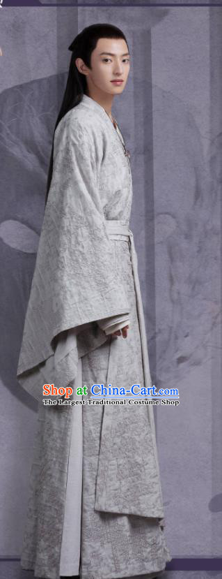 China Traditional Childe Clothing Ancient Scholar Garment Romance Drama The Blessed Girl Meng Zhan Costumes