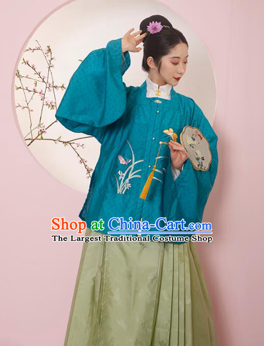 China Ancient Court Woman Hanfu Dress Traditional Ming Dynasty Noble Countess Clothing Complete Set