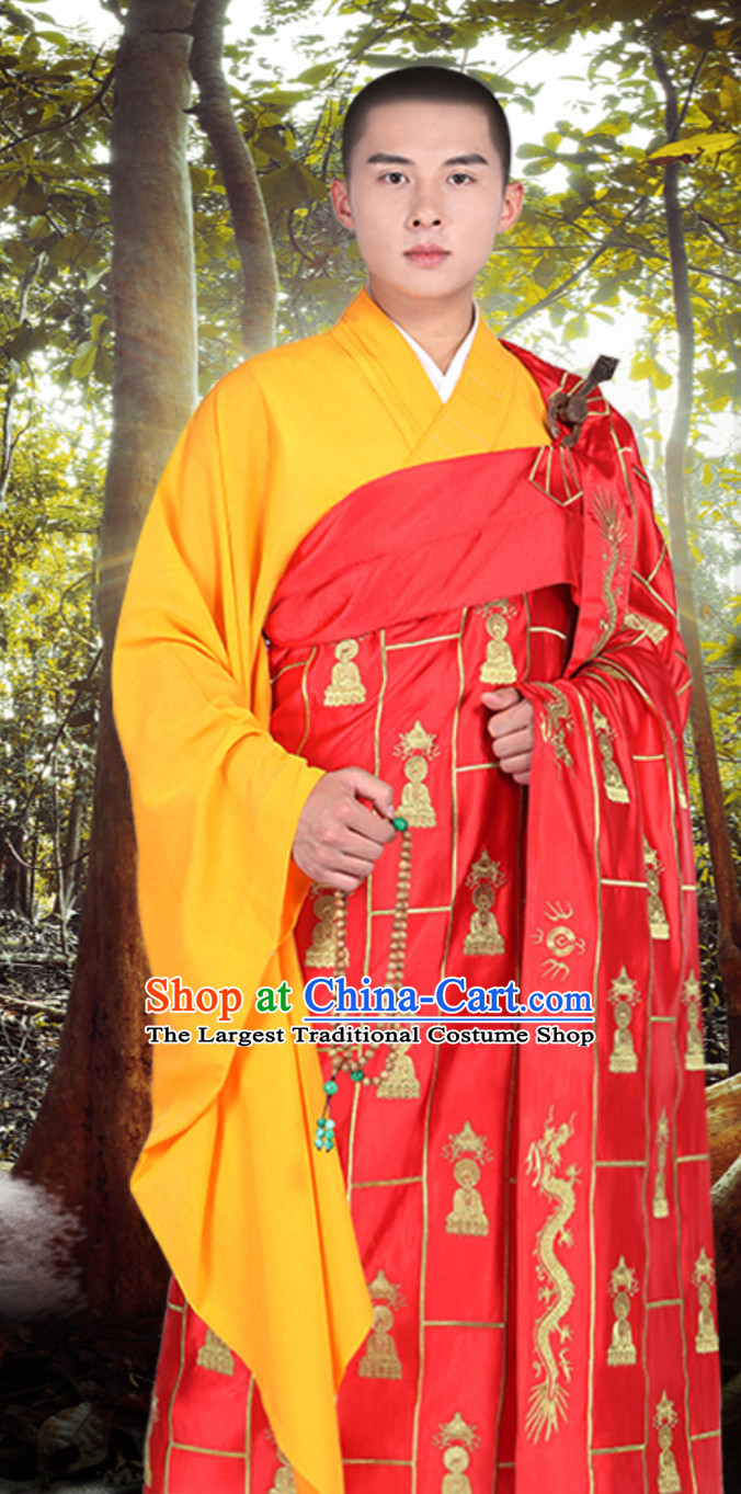 Chinese ClassicKesa Kasaya Buddhist Monk Dresses Qian Fuo Yi Monk Garment Full Set