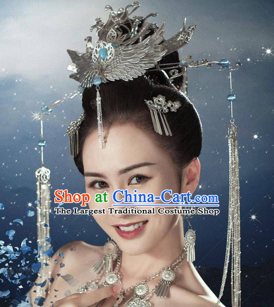 Chinese Ancient Tang Dynasty Princess Hair Crown Hairpins Hair Accessories Full Set