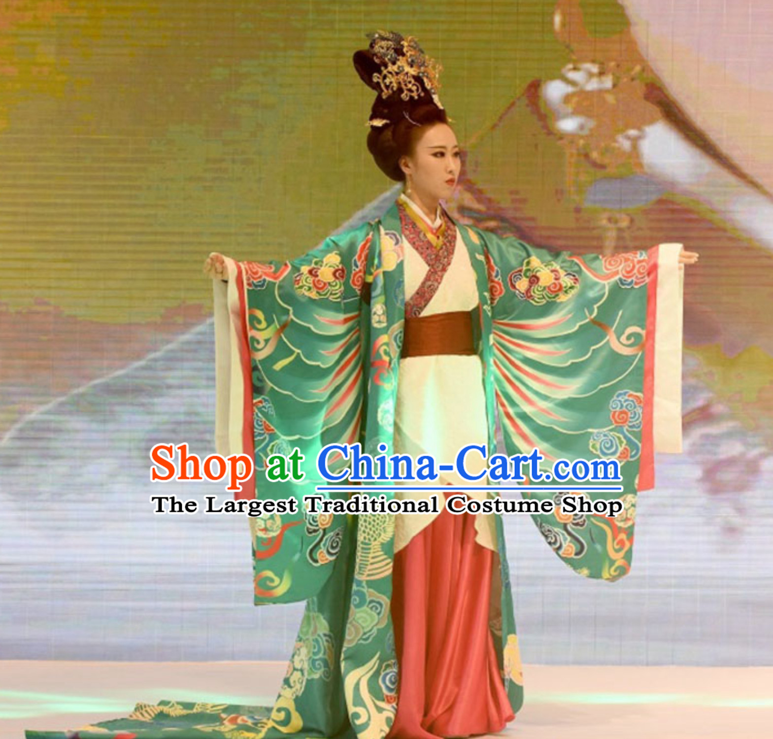 Top Chinese Imperial Green Hanfu Dresses Hanfu Garment for Women