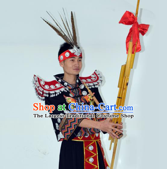 Classical Traditional Miao Dance Clothes for Women Miao Traditional Hmong- Clothing China National Dress with Hair Accessory : : Clothing,  Shoes & Accessories