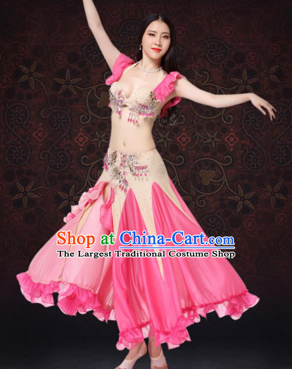 Indian Oriental Dance Bra and Skirt Uniforms Asian Belly Dance Performance Costumes