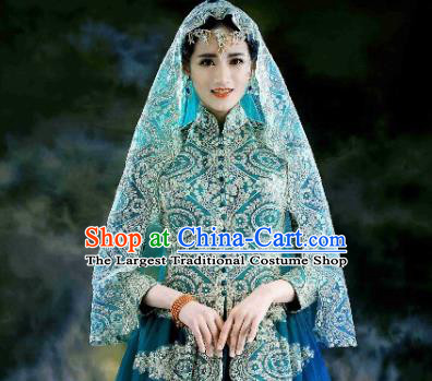 Asian Indian Traditional Wedding Green Lehenga Clothing India Bride Dress Garment