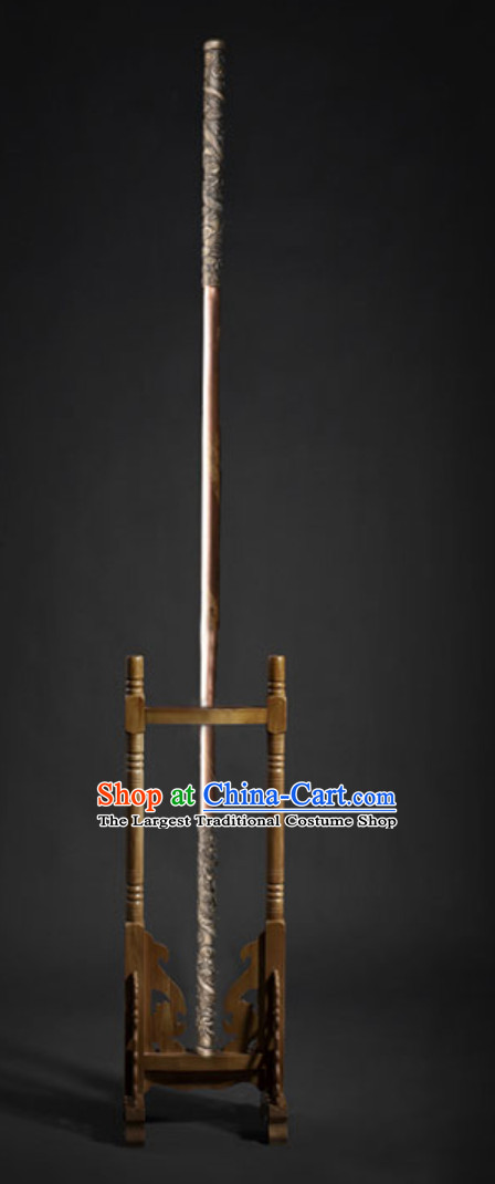 176cm Long Top Sun Wukong Jin Gu Bang Bronze Cudgel Journey to West Treasure