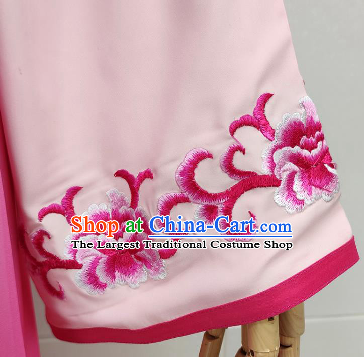 Chinese Beijing Opera Hua Tan Clothing Traditional Peking Opera Diva Rosy Dress Shaoxing Opera Princess Garment