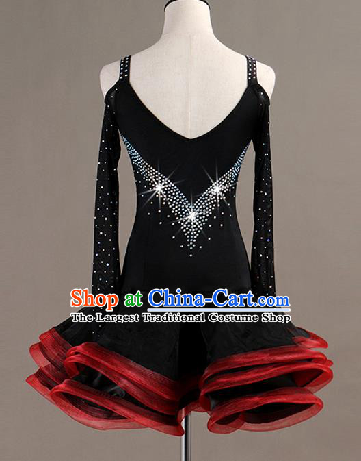 Professional Cha Cha Fashion Women Modern Dance Short Dress Latin Dance Competition Costume Jitterbug Dancing Clothing